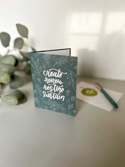 Create Renew Restore Sustain | Psalm 51