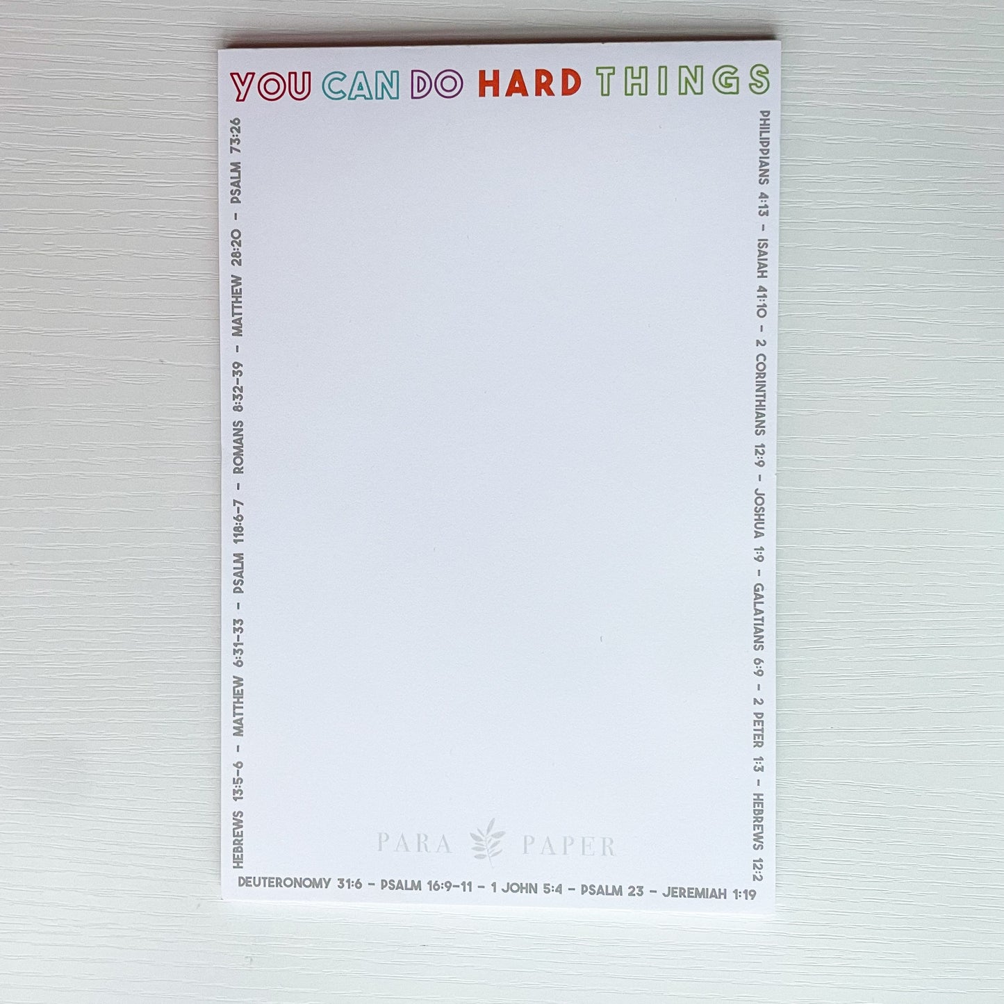 Notepad - You Can Do Hard Things