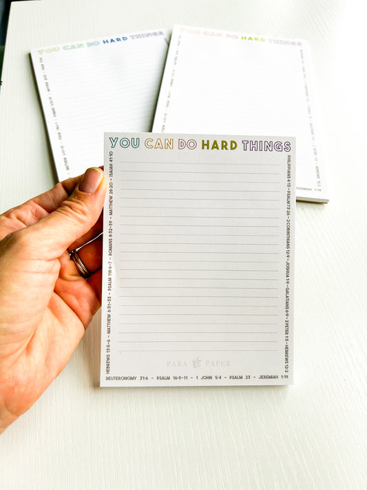 Notepad Mini - You Can Do Hard Things