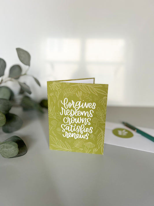 Forgives Redeems Crowns Satisfies Renews | Psalm 103