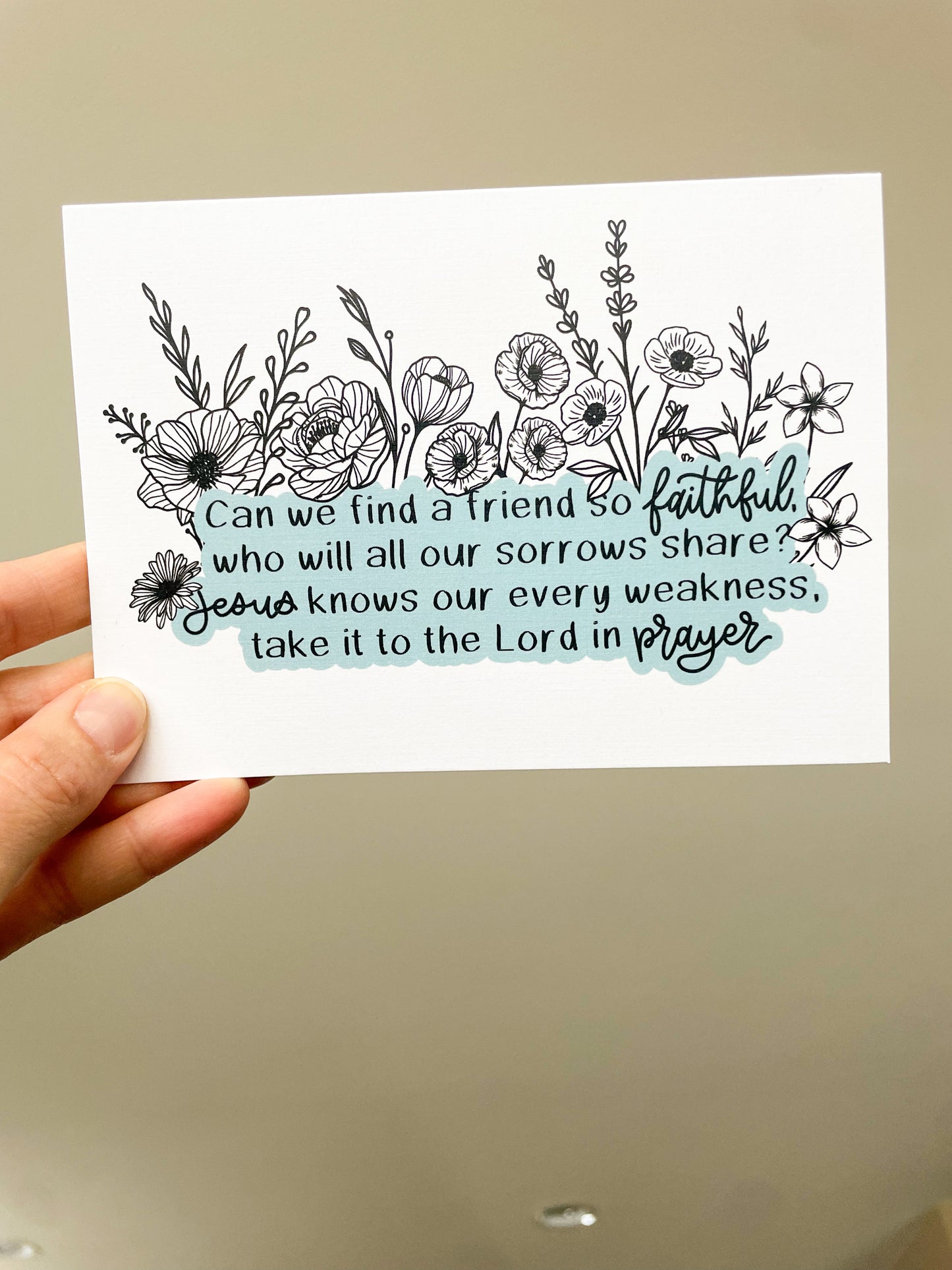 Hymn Floral: What a Friend We Have in Jesus