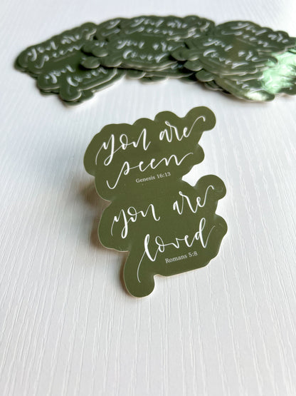 Sticker: Seen and Loved