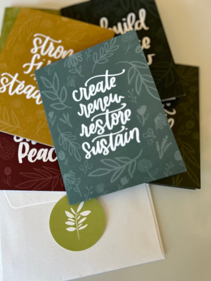 Create Renew Restore Sustain