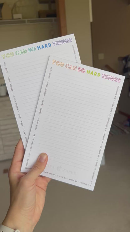 Notepad Lined - You Can Do Hard Things