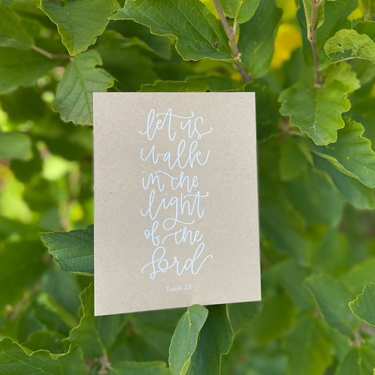 Walk in light // Is. 2:5